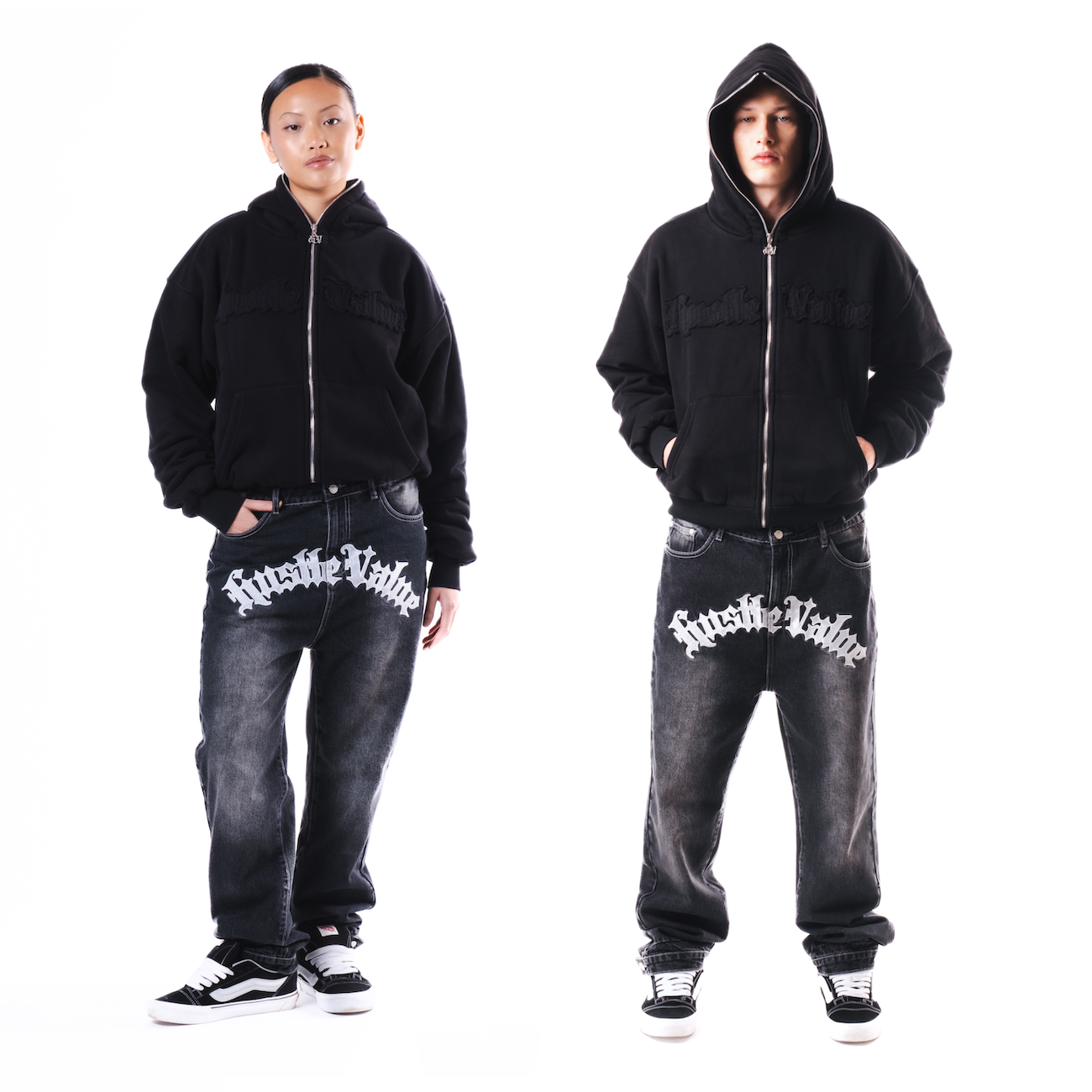 FULL-ZIP HOODIE (Black)