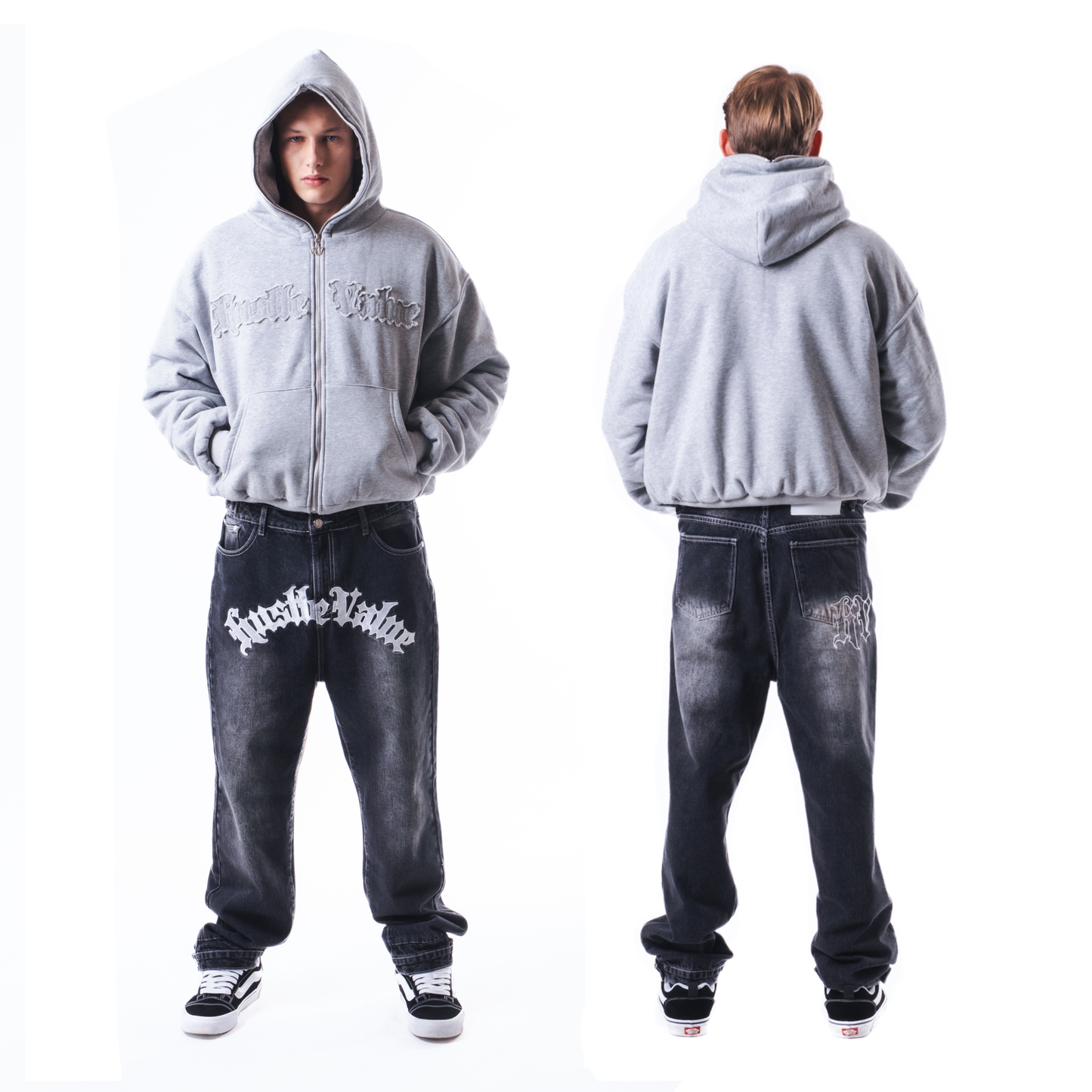 FULL-ZIP HOODIE (Grey)