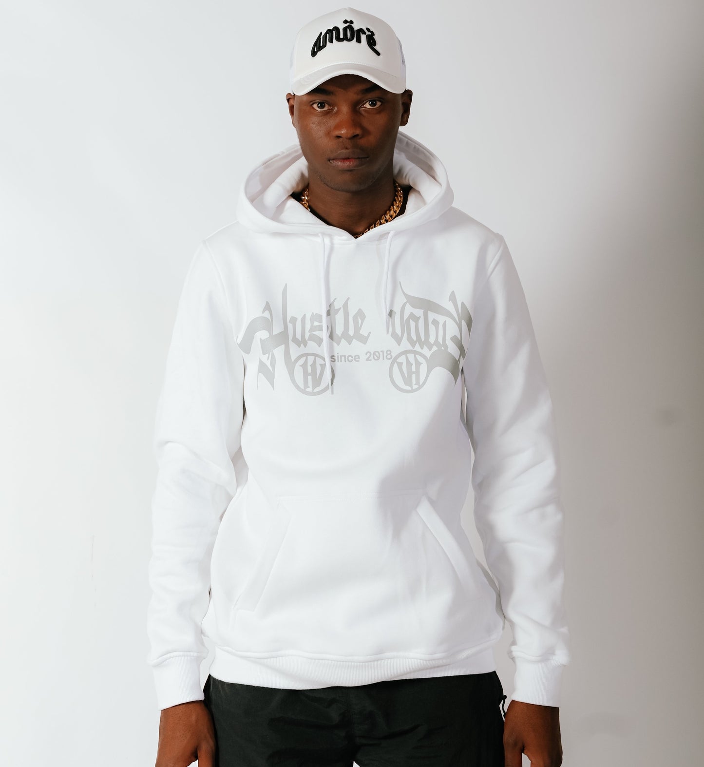 SIGNATURE LOGO HOODIE (White)
