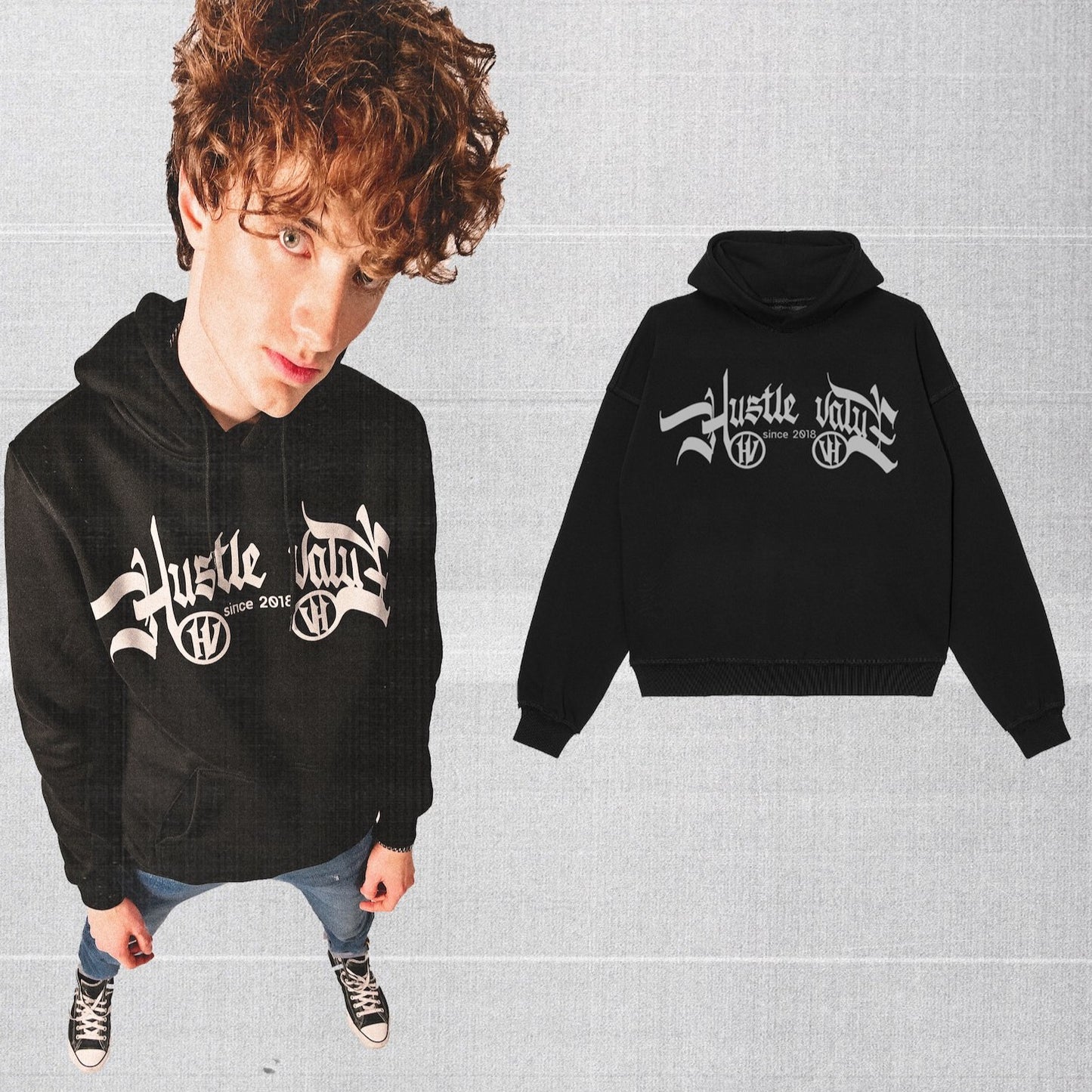 SIGNATURE LOGO HOODIE (Black)