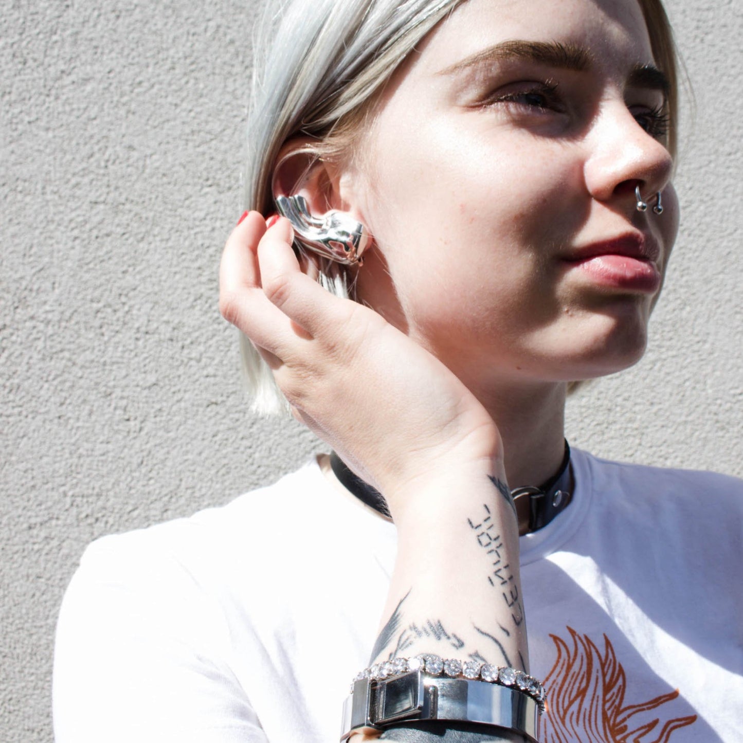 METALLIC EARCLIPS (Silver)