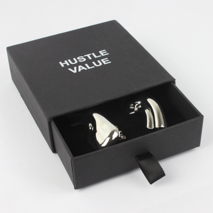 METALLIC EARCLIPS (Silver)