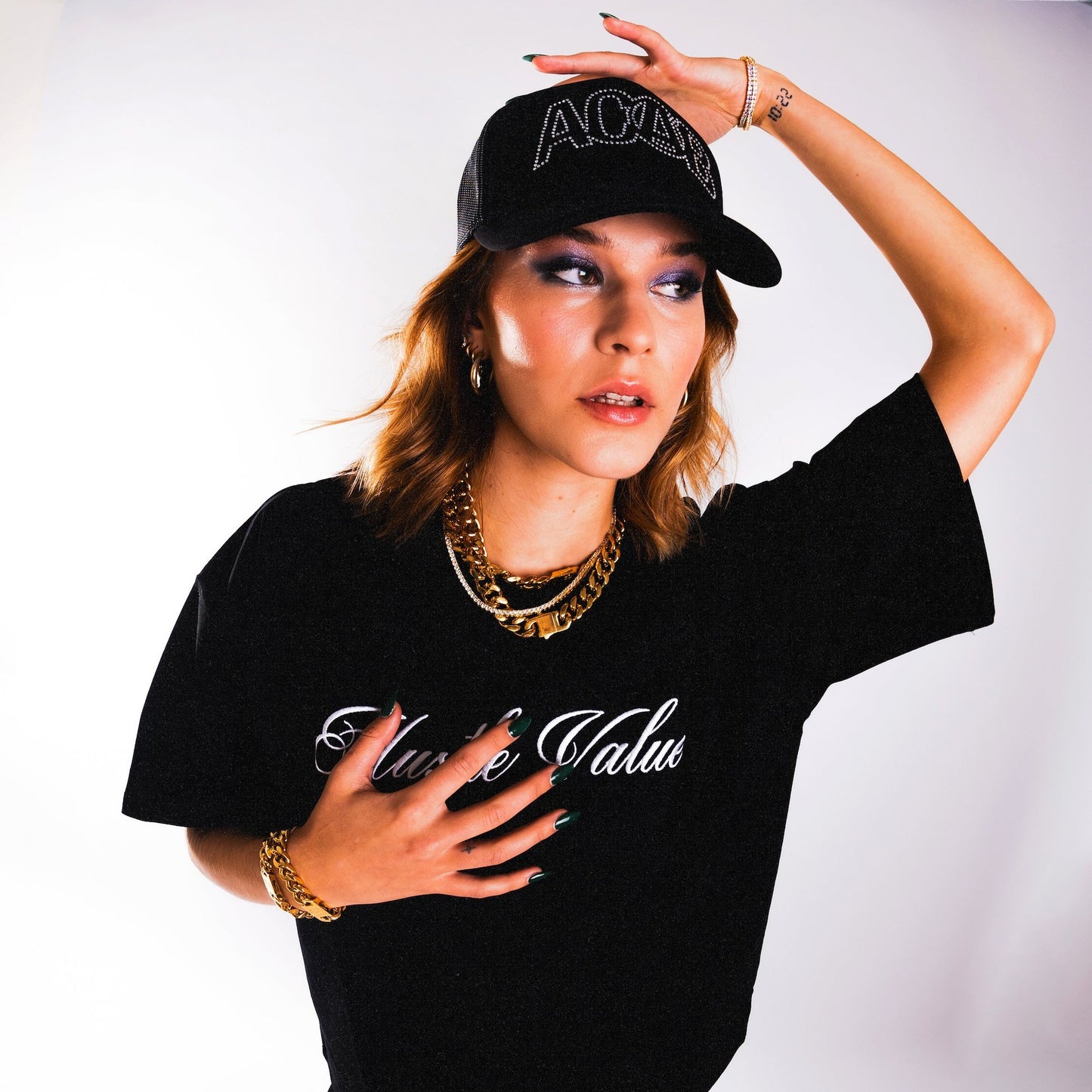 ACAB RHINESTONE CAP (Black)
