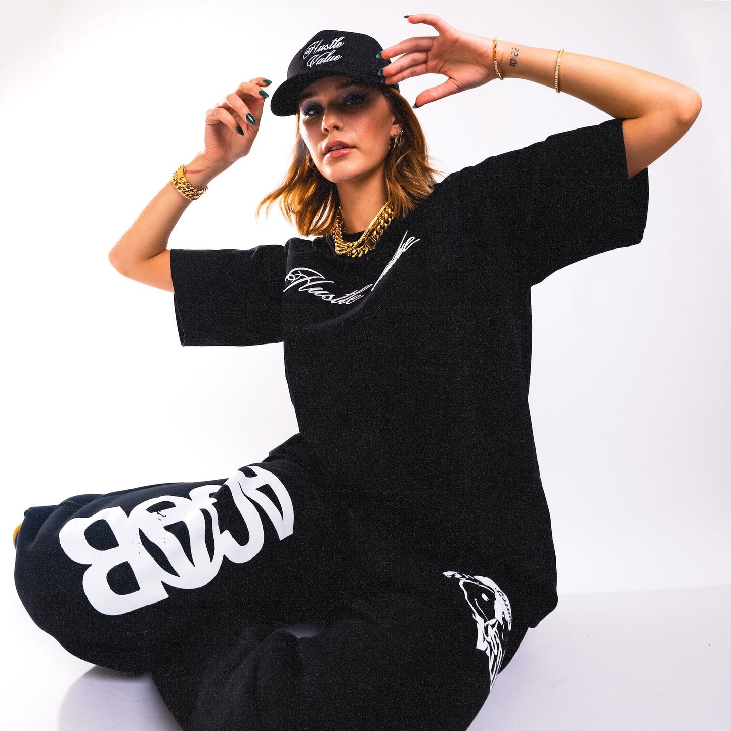 SCRIPT LOGO CAP (Black)
