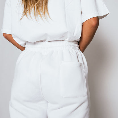 SCRIPT LOGO SWEATPANTS (White)