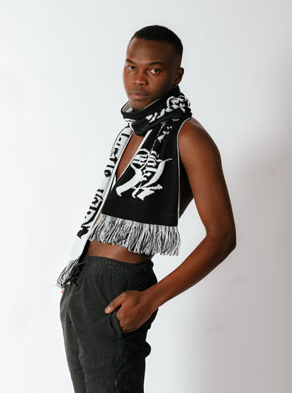 SIGNATURE LOGO KNITTED SCARF