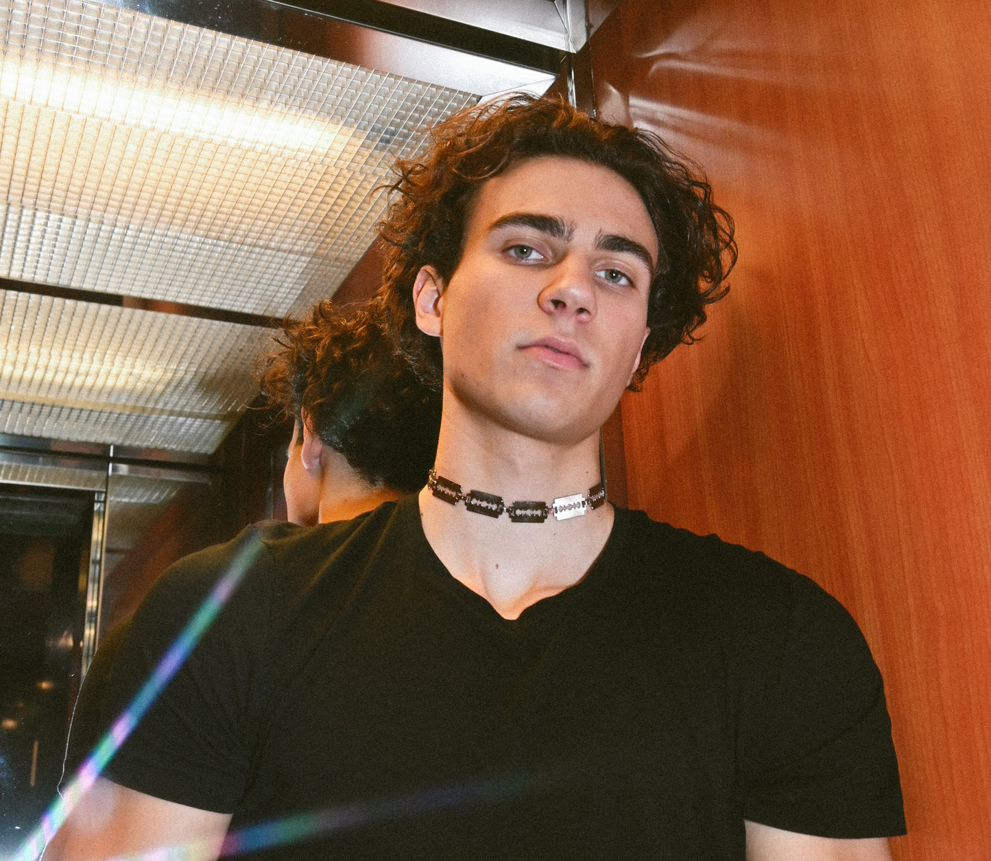 chain choker nahrdelnik řetěz retez řetízek retizek sensey hustlevalue streetwear na krk ziletka goth emo cool 