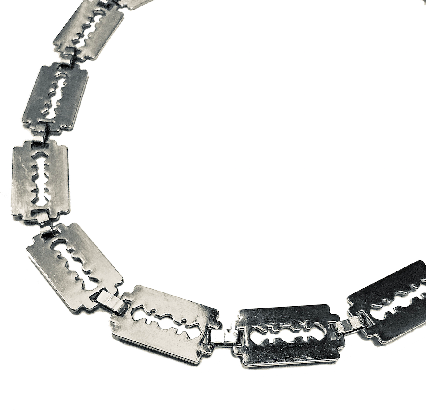 chain choker nahrdelnik řetěz retez řetízek retizek sensey hustlevalue streetwear na krk ziletka goth emo cool 