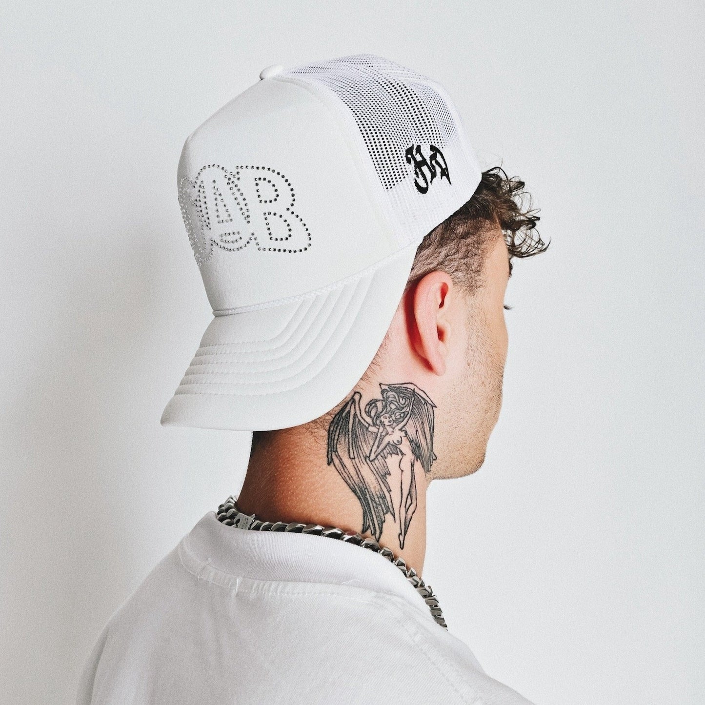 ACAB RHINESTONE CAP (White)