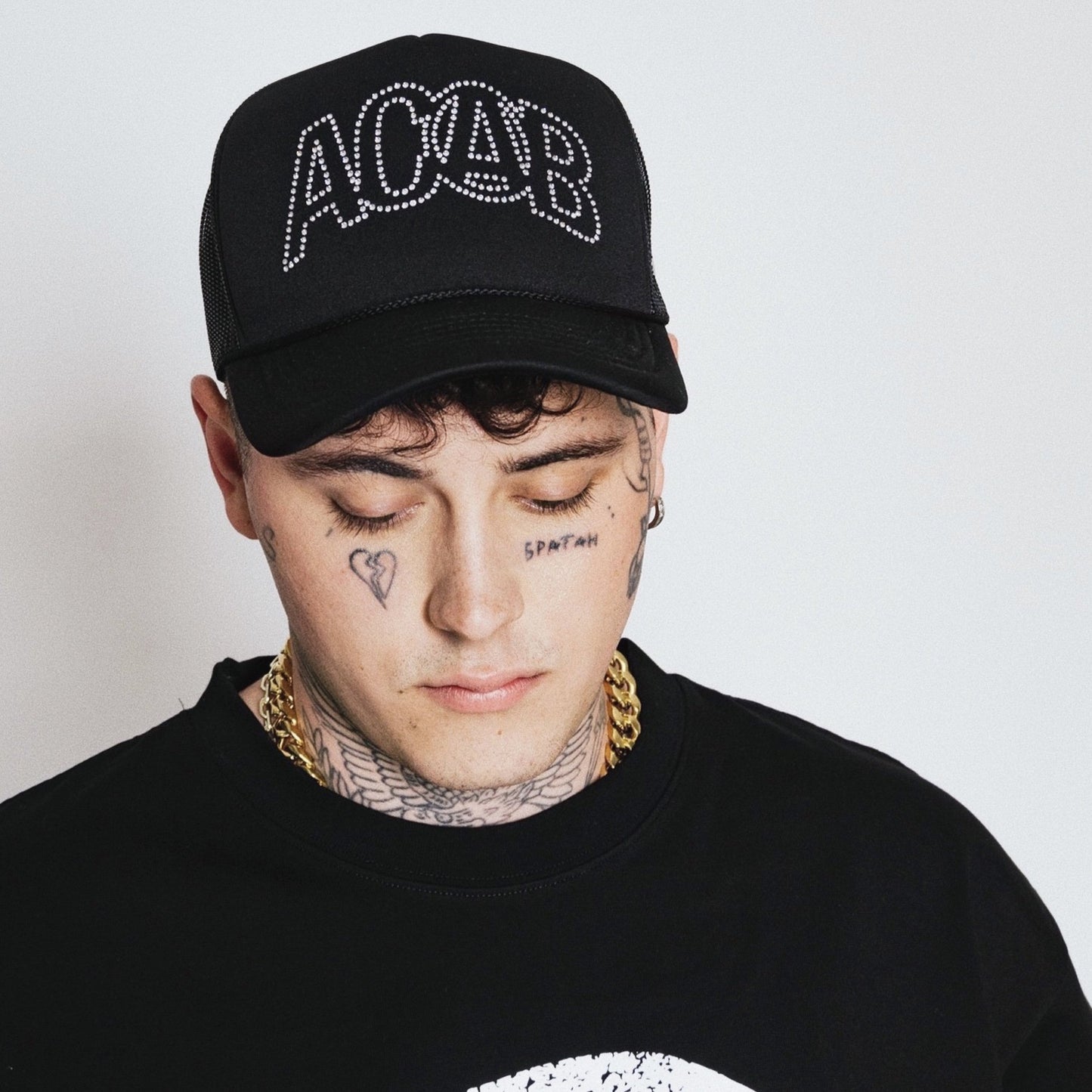 ACAB RHINESTONE CAP (Black)