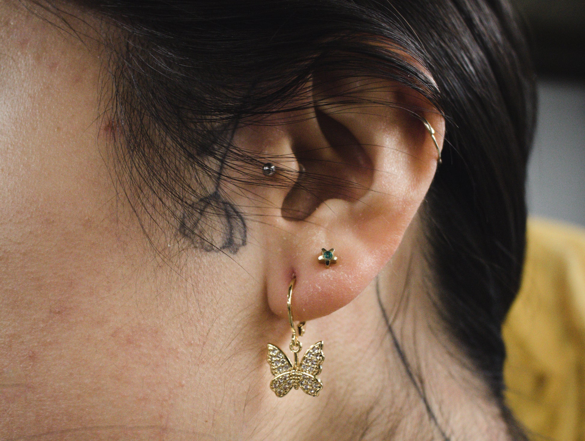 butterfly nausnice náušnice earrings motyl motýl motylem hustlevalue hustle value 