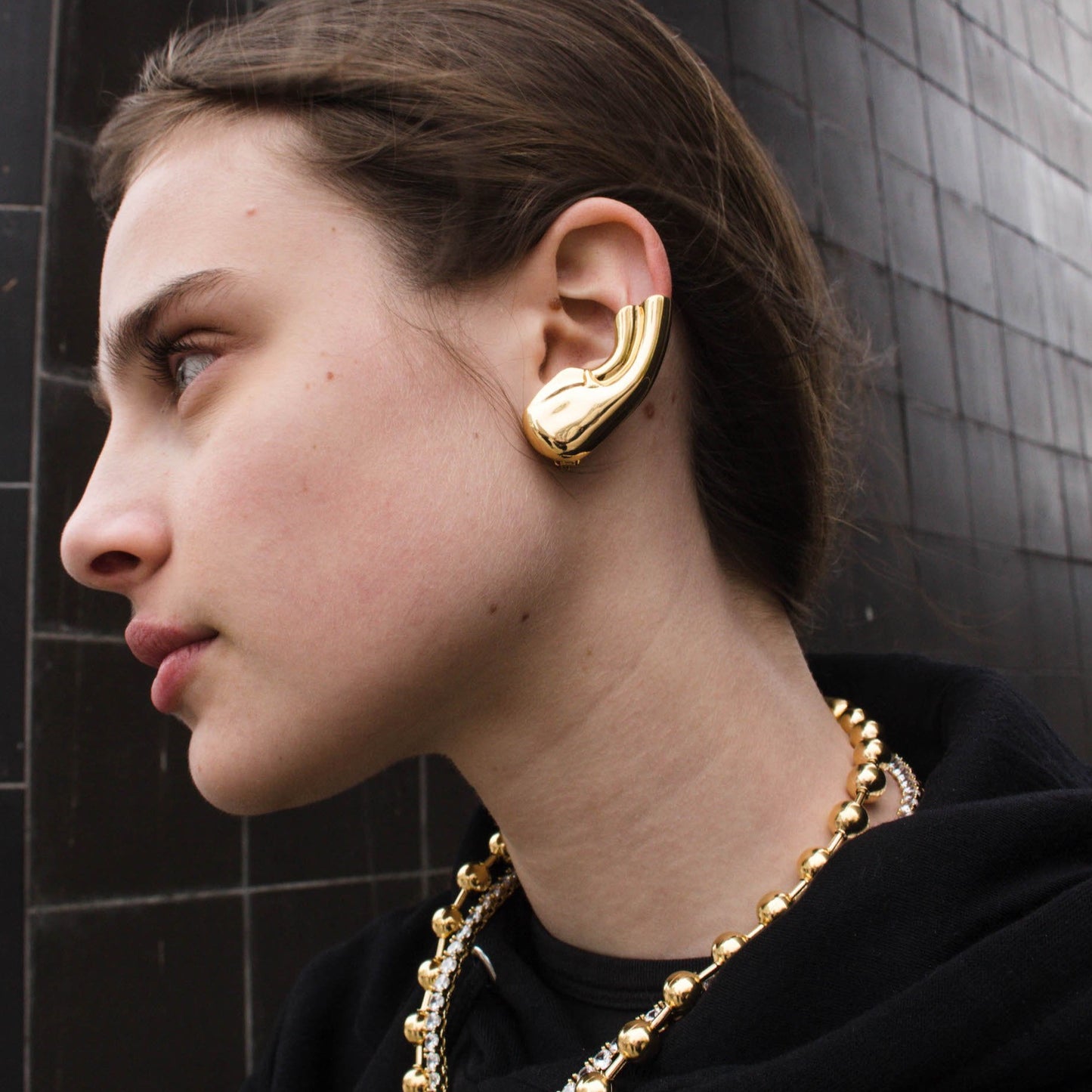 METALLIC EARCLIPS (Gold)