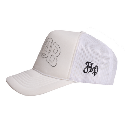 ACAB RHINESTONE CAP (White)