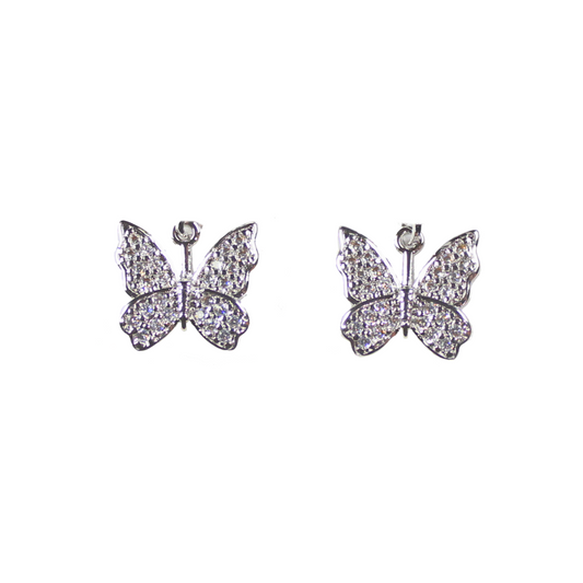 BUTTERFLY EARRINGS (SILVER)
