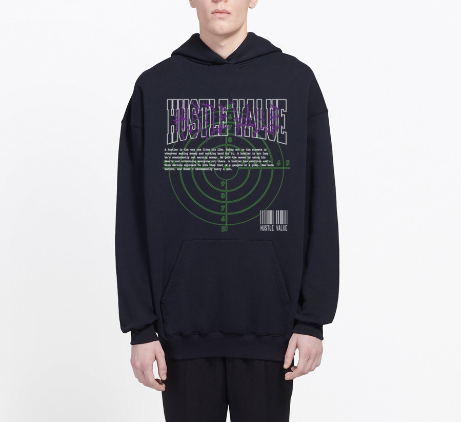 hustler hoodie mikina hustlevalue hustle value streetwear 