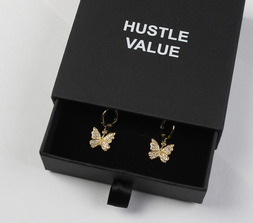 BUTTERFLY EARRINGS (GOLD)