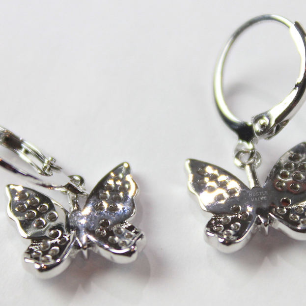 butterfly nausnice náušnice earrings motyl motýl motylem hustlevalue hustle value 