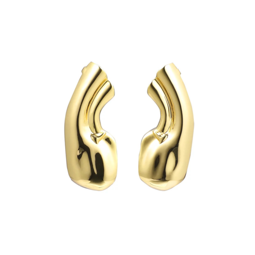 METALLIC EARCLIPS (Gold)