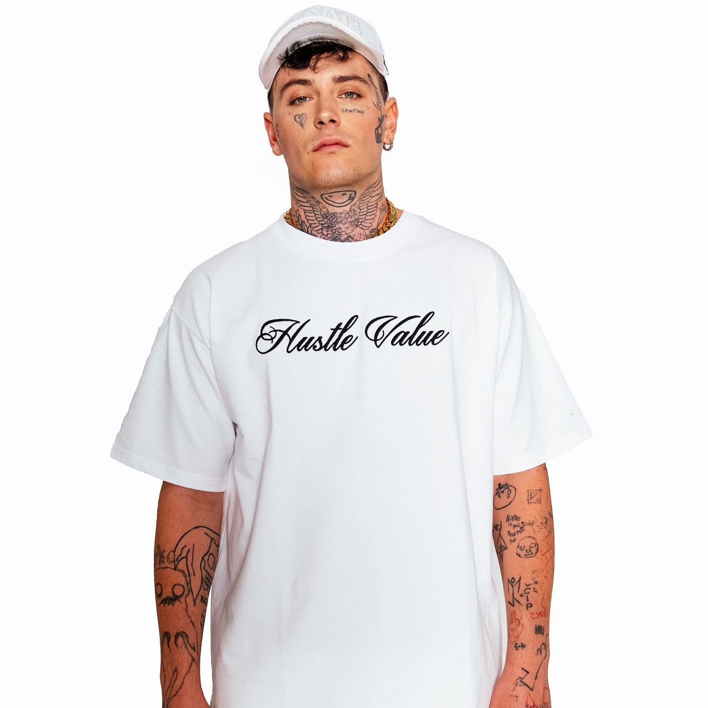 SCRIPT LOGO TEE (White)
