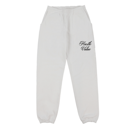SCRIPT LOGO SWEATPANTS (White)