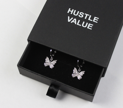 BUTTERFLY EARRINGS (SILVER)